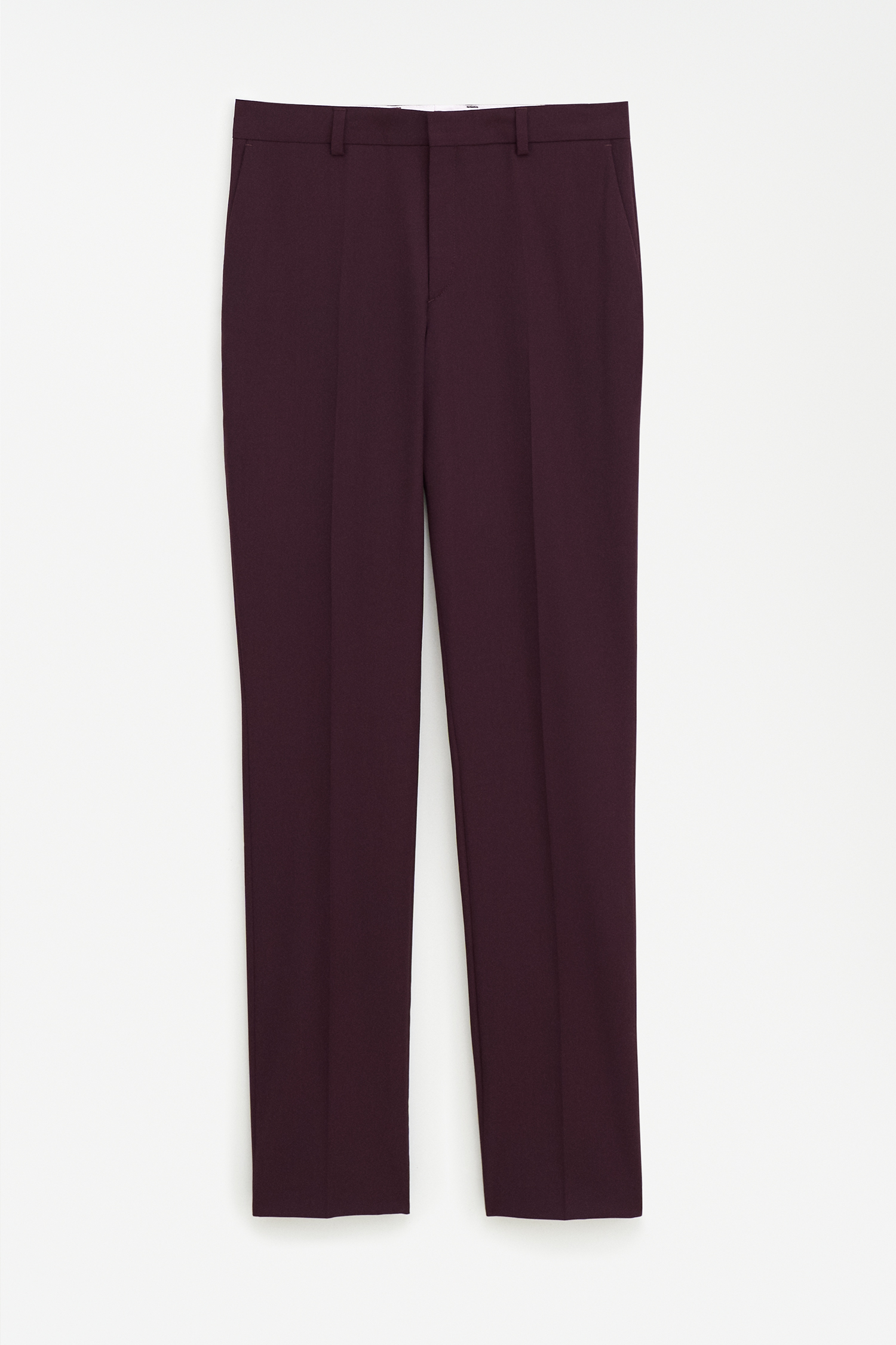 Shop Filippa K Emma Wool Trousers In Purple